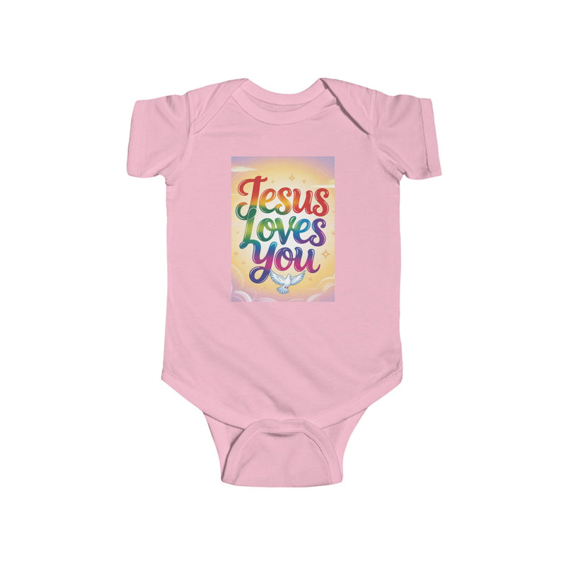 Jesus Loves You Infant Bodysuit, Baby Bodysuit, Cute Onesie
