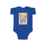 Jesus Loves You Infant Bodysuit, Baby Bodysuit, Cute Onesie
