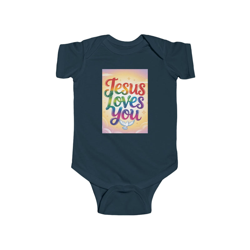 Jesus Loves You Infant Bodysuit, Baby Bodysuit, Cute Onesie