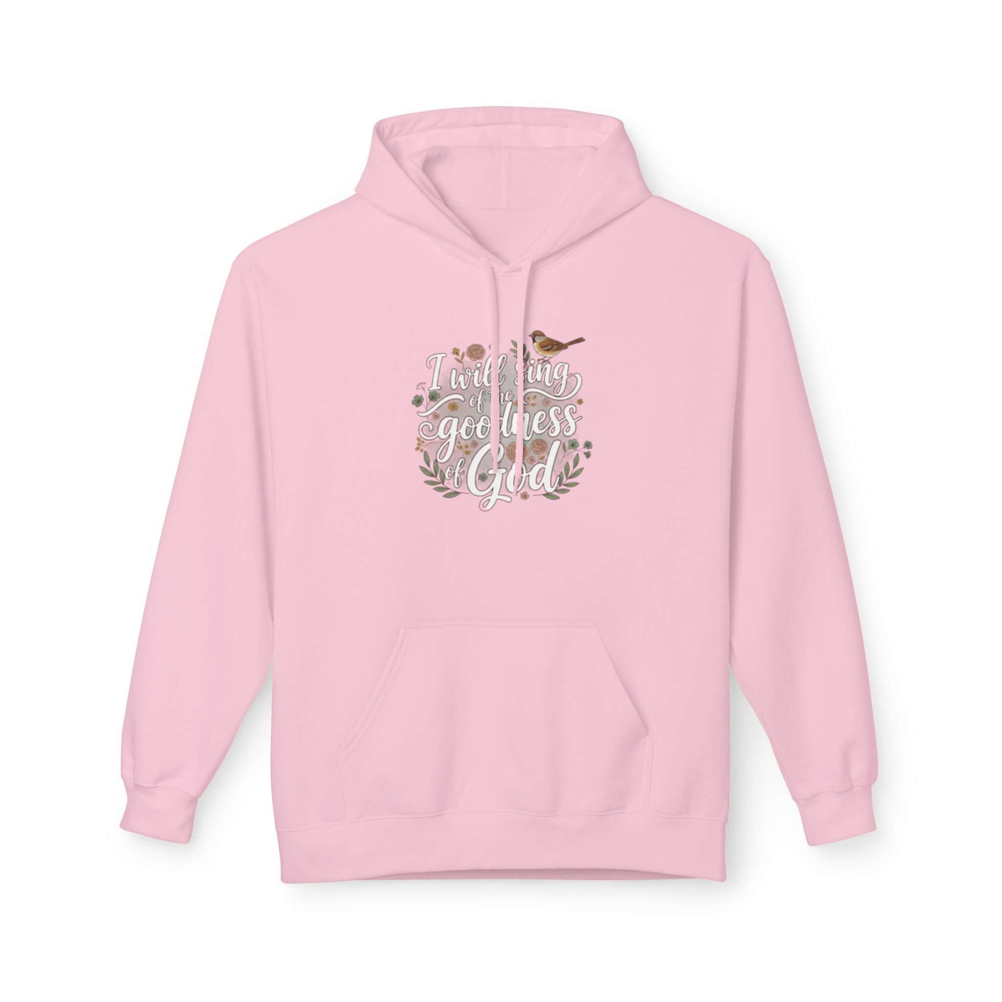 Infant apparel God pink Hoodie  Faith-Inspired Midweight Fleece Hoodie