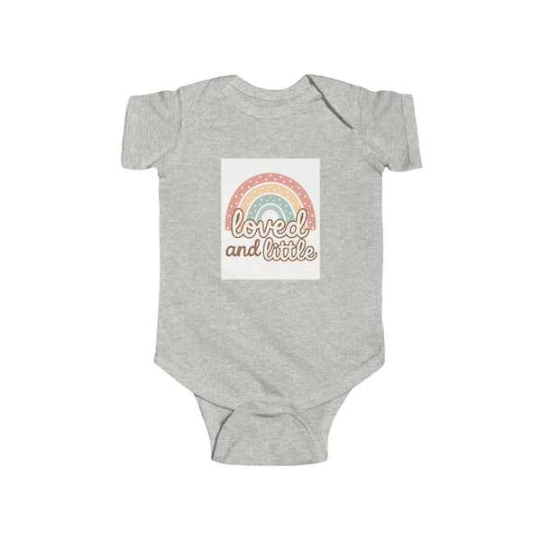 Rainbow Loved and Little Baby Bodysuit, Cute Infant Onesie, Baby Shower Outfit