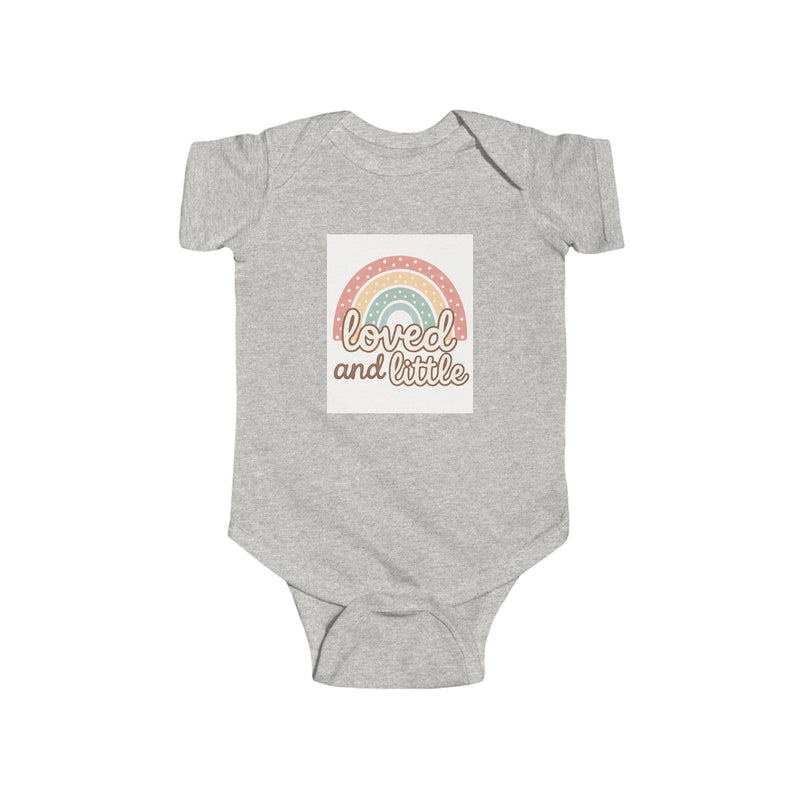 Rainbow Loved and Little Baby Bodysuit, Cute Infant Onesie, Baby Shower Outfit