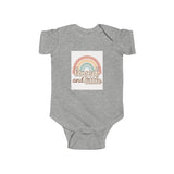 Rainbow Loved and Little Baby Bodysuit, Cute Infant Onesie, Baby Shower Outfit