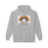 Faith Covenant Rainbow Hoodie — Retro Inspirational Christian Pullover
