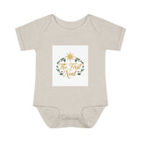 Infant Bodysuit – "The First Noel" Christmas Baby Onesie Printify