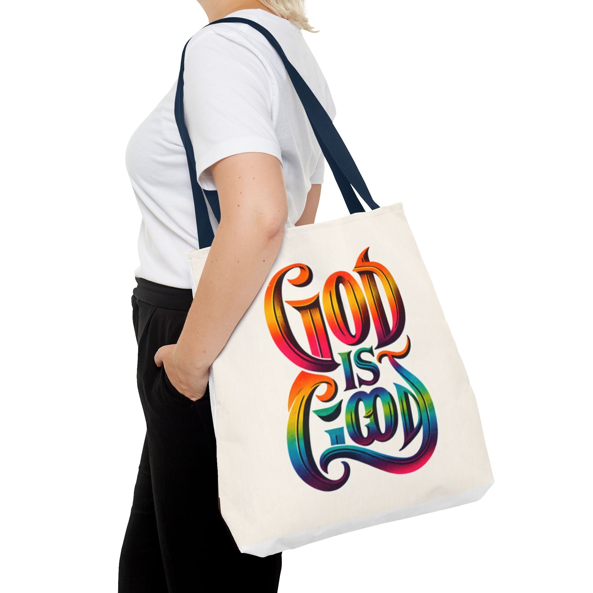 God is Good Tote, Christian Tote, Faith Statement Tote