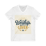 Worship Lover Tee, V Neck Shirt, Praise and Worship