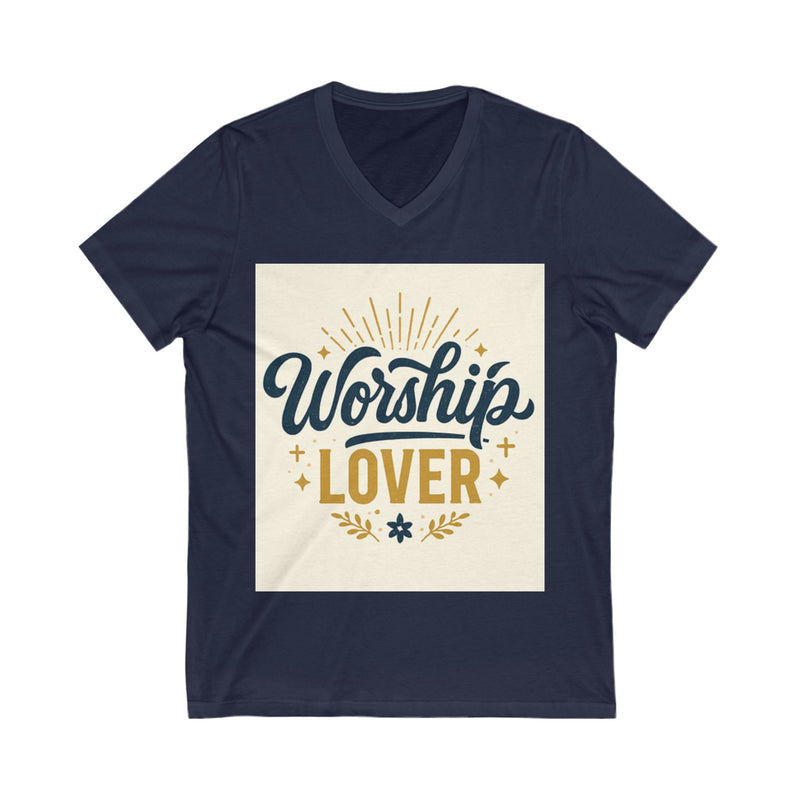 Worship Lover Tee, V Neck Shirt, Praise and Worship