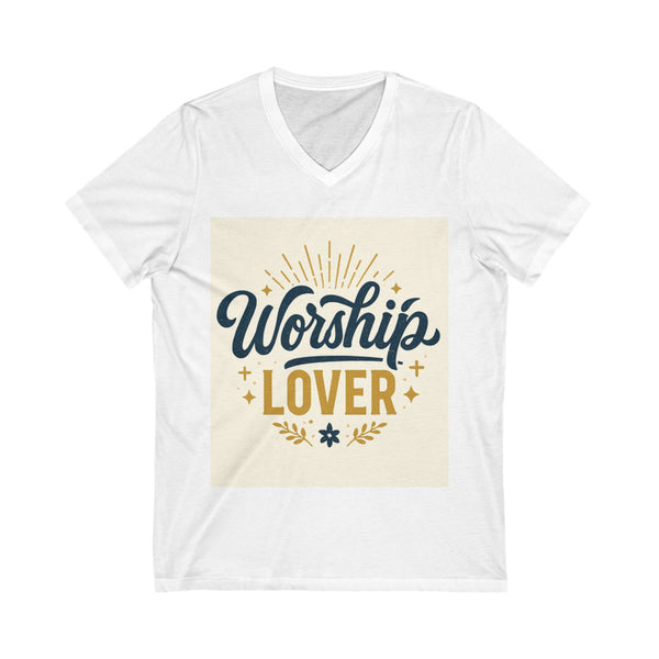 Worship Lover Tee, V Neck Shirt, Praise and Worship