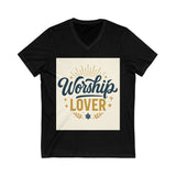 Worship Lover Tee, V Neck Shirt, Praise and Worship