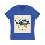 Worship Lover Tee, V Neck Shirt, Praise and Worship
