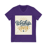 Worship Lover Tee, V Neck Shirt, Praise and Worship