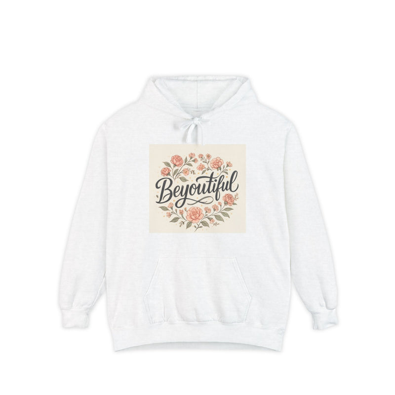 Beyoutiful Floral Hoodie, Comfortable Hoodie, Floral Design
