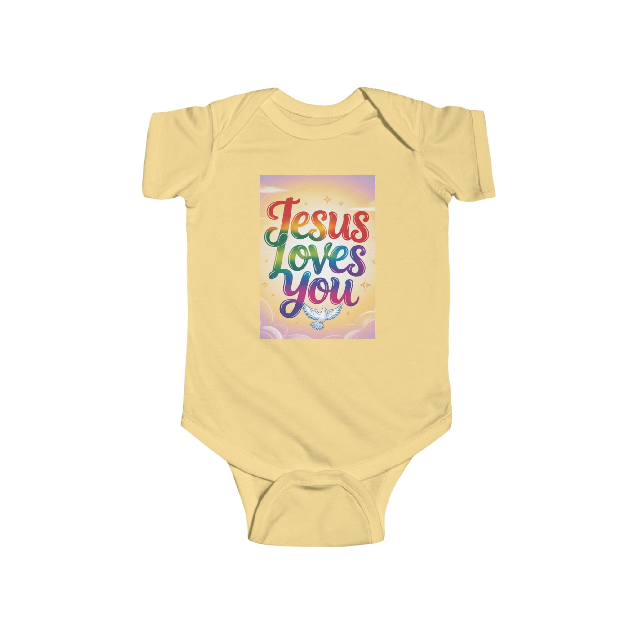Jesus Loves You Infant Bodysuit, Baby Bodysuit, Cute Onesie