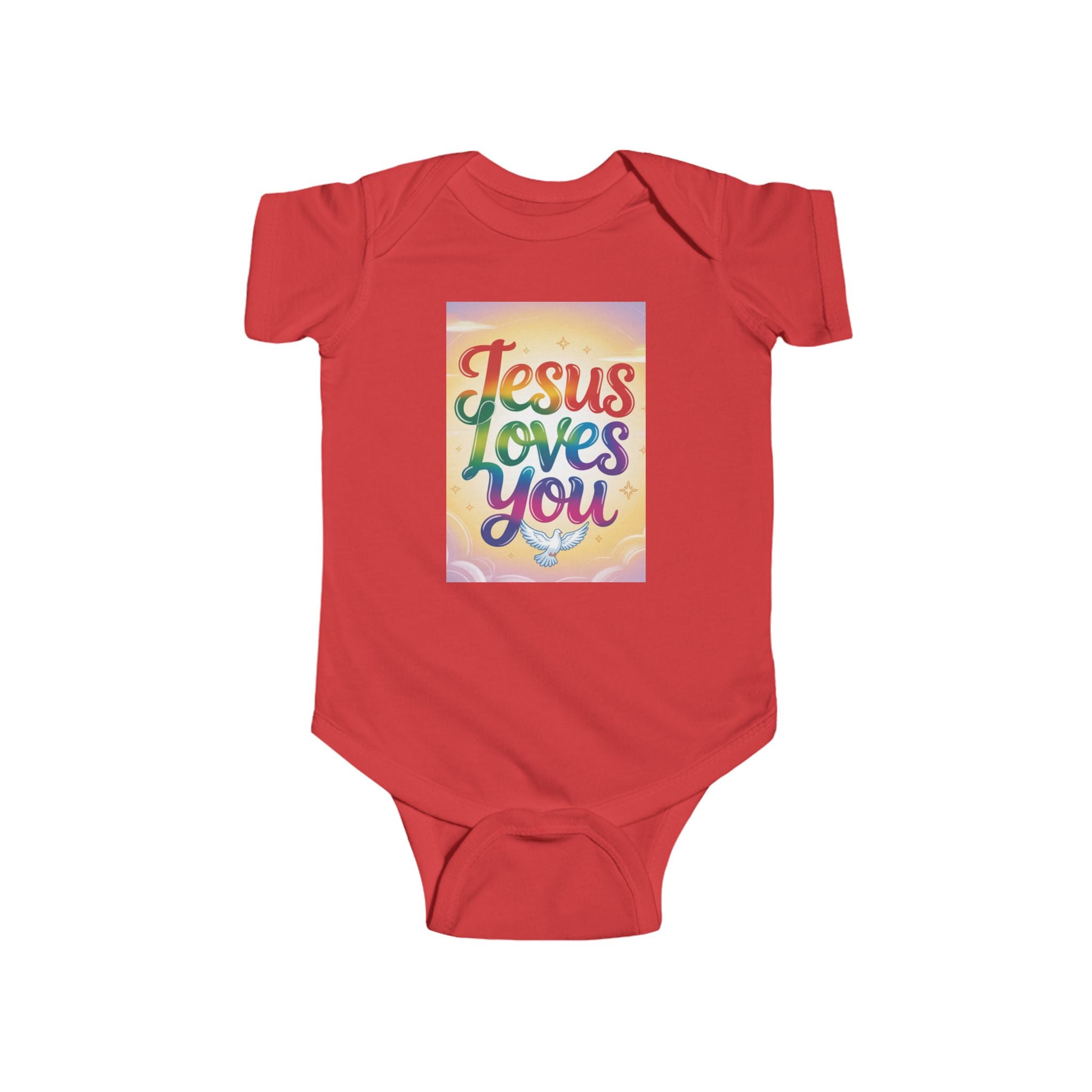 Jesus Loves You Infant Bodysuit, Baby Bodysuit, Cute Onesie