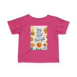 Joy of the Lord Infant Tee, Christian Baby Apparel Printify