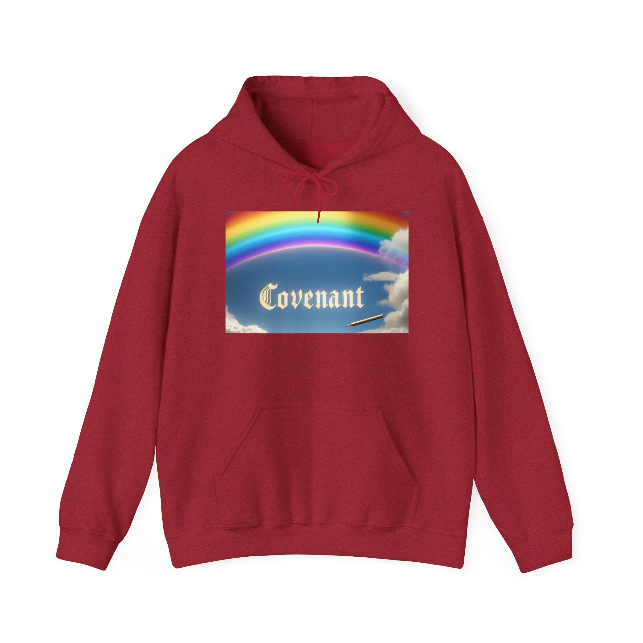 Covenant Rainbow Hoodie, Faith Hoodie, Everyday Wear