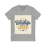Worship Lover Tee, V Neck Shirt, Praise and Worship