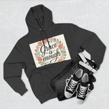 Grace is Enough Floral Hoodie, Cozy Gift for Mom, Faith-Based Clothing