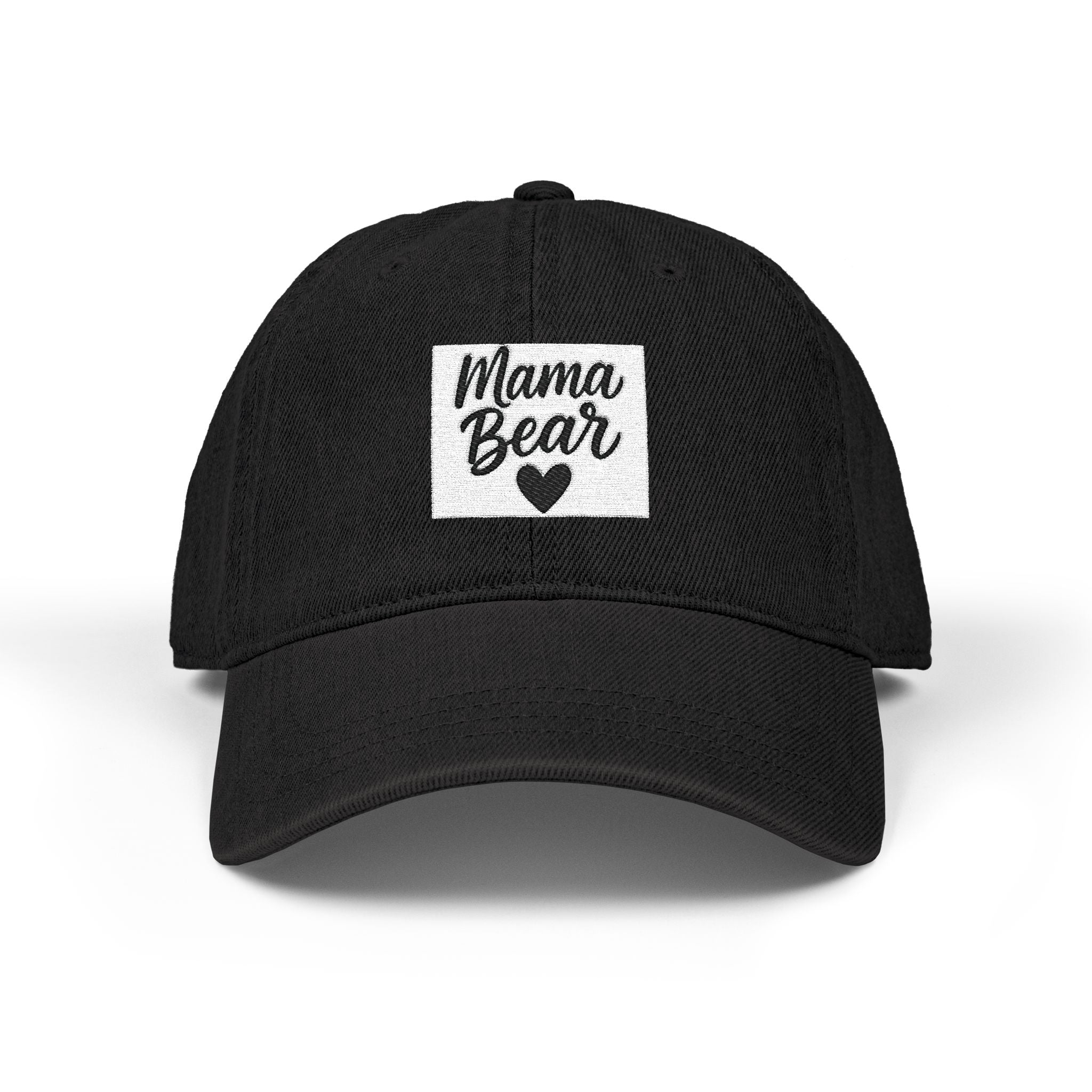 Mama Bear Denim Hat, Embroidered Hat, Denim Cap, Gift for Mom