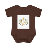 Infant Bodysuit – "The First Noel" Christmas Baby Onesie Printify