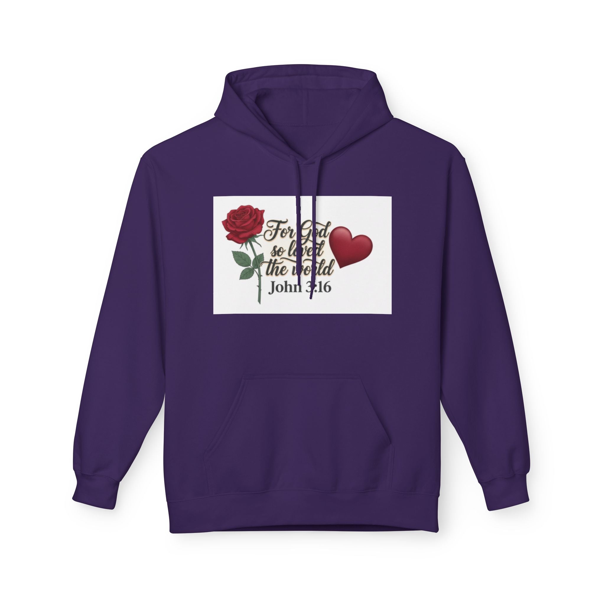 God So Loved The World Hoodie — John 3:16 Faith Hoodie