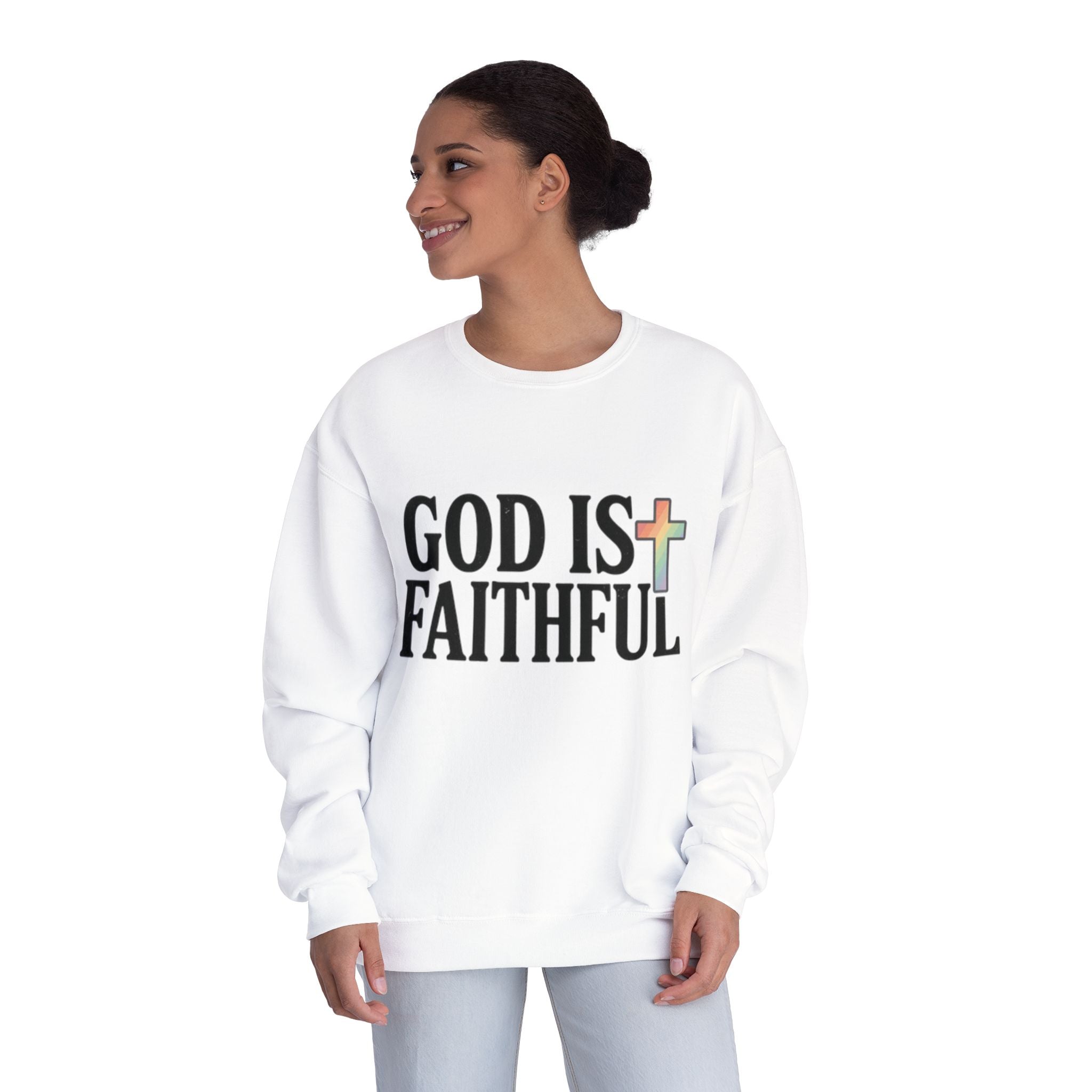God Is Faithful Crewneck Sweatshirt