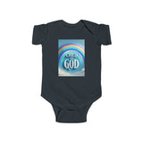 Rainbow Child of God Infant Bodysuit, Cute Baby Outfit, Christian Baby Wear