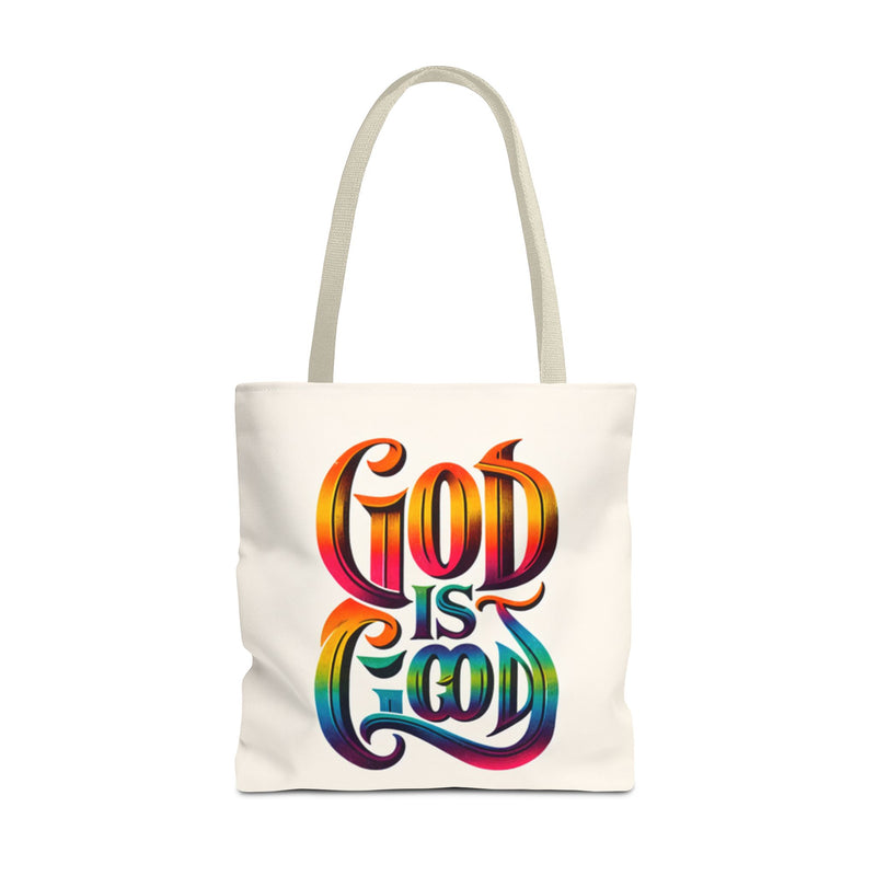 God is Good Tote, Christian Tote, Faith Statement Tote