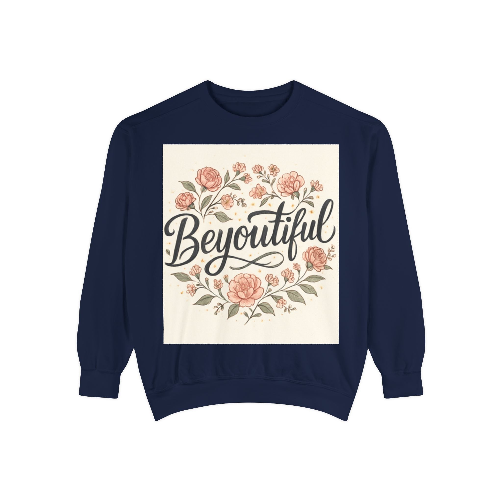  christian sweatshirt Beyoutiful Floral Sweatshirt, Cozy Sweatshirt black