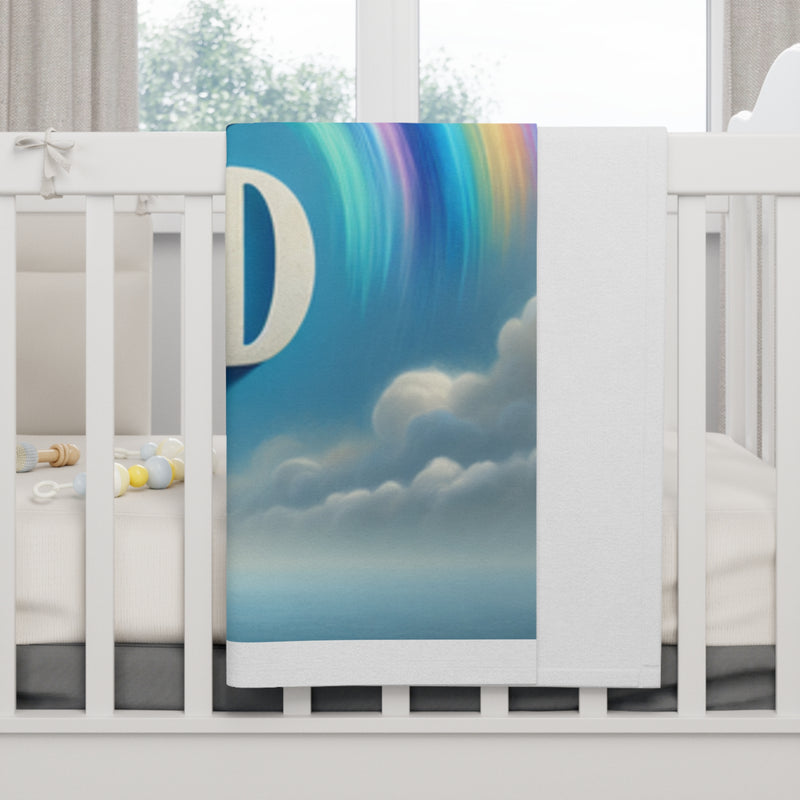Rainbow Child of God Fleece Blanket, Soft Baby Blanket, Nursery Decor