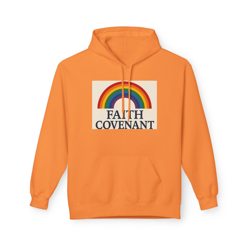 Faith Covenant Rainbow Hoodie — Retro Inspirational Christian Pullover