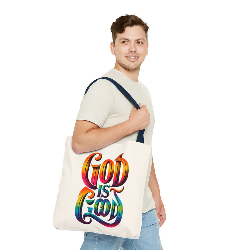God is Good Tote, Christian Tote, Faith Statement Tote