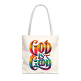 God is Good Tote, Christian Tote, Faith Statement Tote