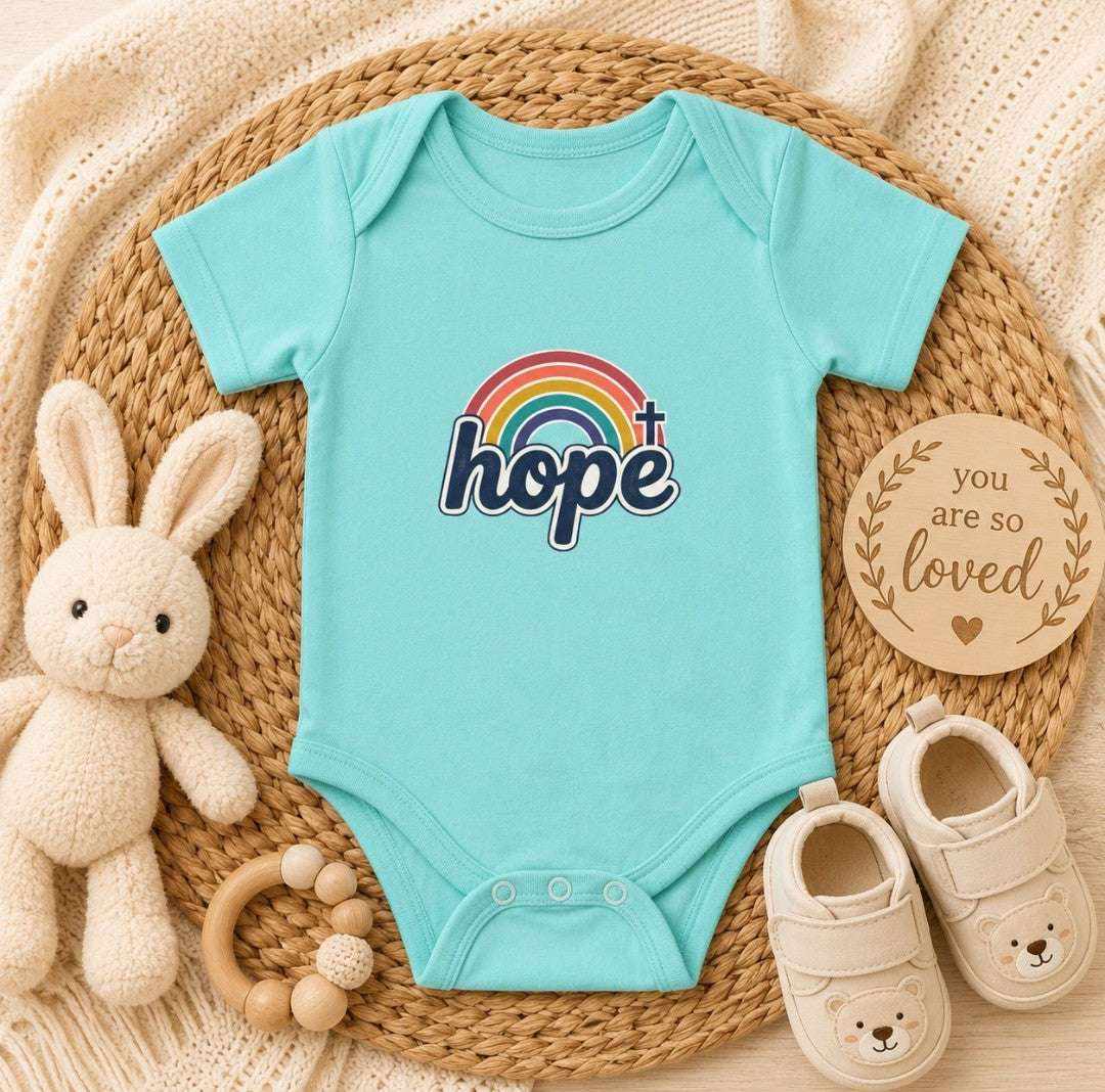 Infant Bodysuit - 'Hope' Rainbow Baby Onesie - faithcovenant