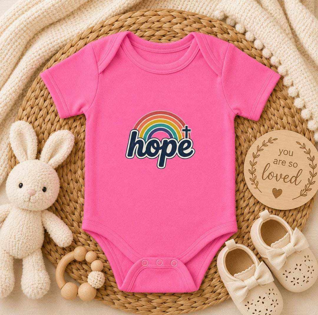 Infant Bodysuit - 'Hope' Rainbow Baby Onesie - faithcovenant