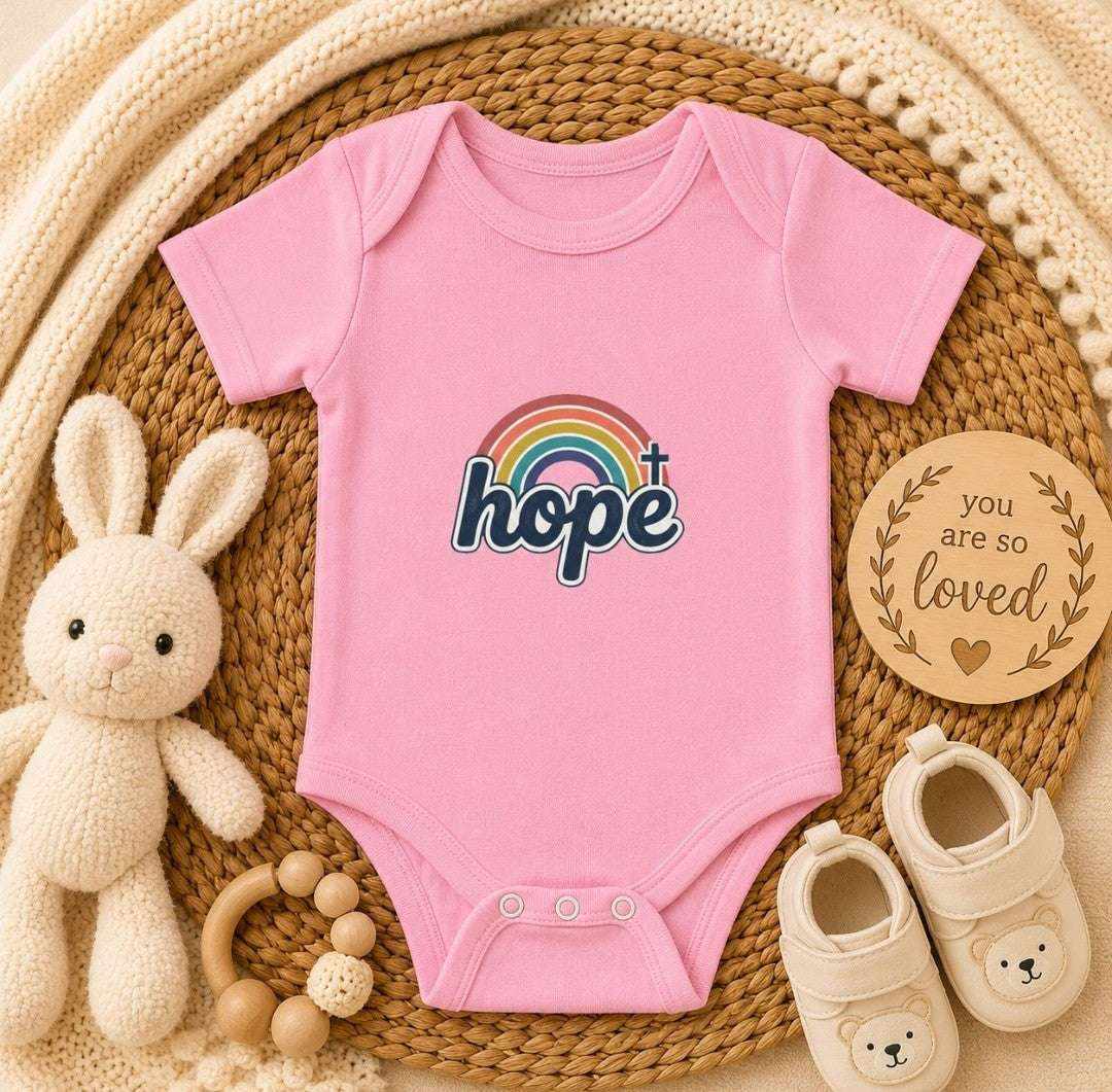 Infant Bodysuit - 'Hope' Rainbow Baby Onesie - faithcovenant